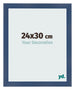 Fotokader 24x30cm Donkerblauw Geveegd MDF Pisa Voorzijde Maat | Yourdecoration.be