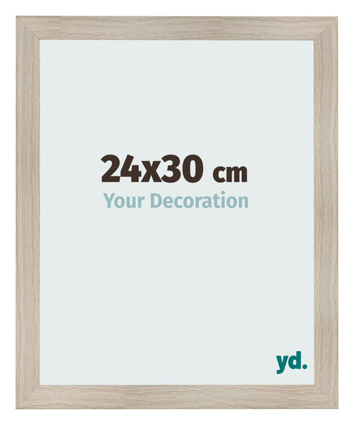 Fotokader 24x30cm Eiken Licht MDF Pisa Voorzijde Maat | Yourdecoration.be