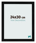 Fotokader 24x30cm Zwart Hoogglans MDF Pisa Voorzijde Maat | Yourdecoration.be