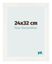 Fotokader 24x32cm Wit Geveegd MDF Pisa Voorzijde Maat | Yourdecoration.be