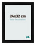 Fotokader 24x32cm Zwart Hoogglans MDF Pisa Voorzijde Maat | Yourdecoration.be