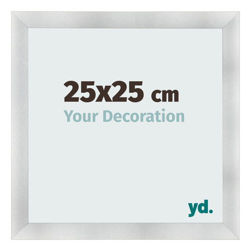 Fotokader 25x25cm Aluminium Geborsteld MDF Pisa Voorzijde Maat | Yourdecoration.be