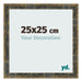 Fotokader 25x25cm Blauw Goud Gemeleerd MDF Pisa Voorzijde Maat | Yourdecoration.be