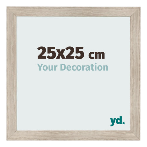 Fotokader 25x25cm Eiken Licht MDF Pisa Voorzijde Maat | Yourdecoration.be