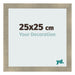 Fotokader 25x25cm Goud Antiek MDF Pisa Voorzijde Maat | Yourdecoration.be