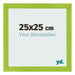 Fotokader 25x25cm Groen MDF Pisa Voorzijde Maat | Yourdecoration.be
