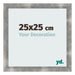 Fotokader 25x25cm Metaal Vintage MDF Pisa Voorzijde Maat | Yourdecoration.be