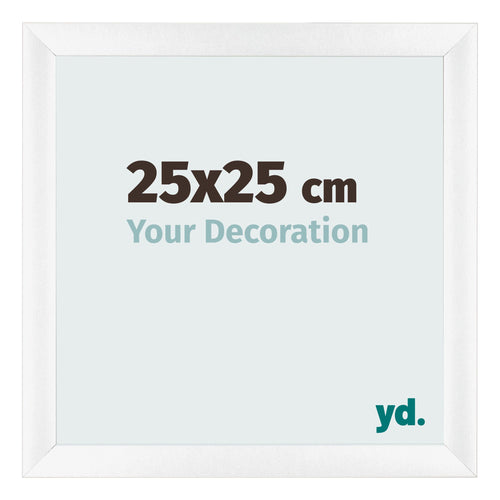 Fotokader 25x25cm Wit Mat MDF Pisa Voorzijde Maat | Yourdecoration.be