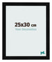 Fotokader 25x30cm Zwart Hoogglans MDF Pisa Voorzijde Maat | Yourdecoration.be