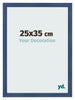Fotokader 25x35cm Donkerblauw Geveegd MDF Pisa Voorzijde Maat | Yourdecoration.be