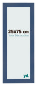 Fotokader 25x75cm Donkerblauw Geveegd MDF Pisa Voorzijde Maat | Yourdecoration.be