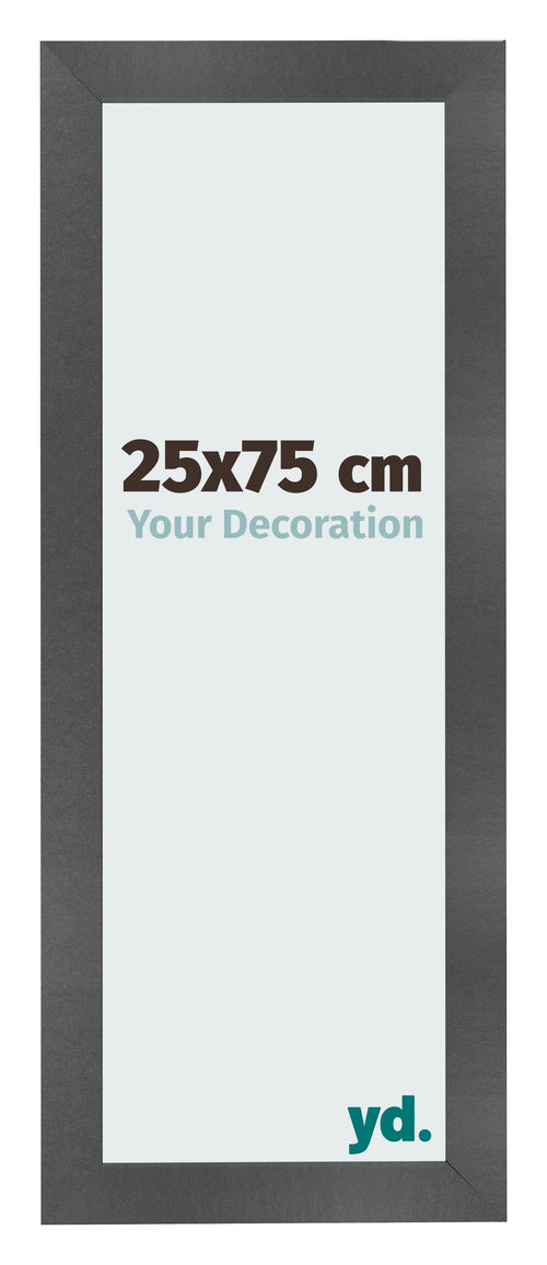 Fotokader 25x75cm Zwart Mat MDF Pisa Voorzijde Maat | Yourdecoration.be