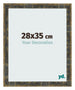 Fotokader 28x35cm Blauw Goud Gemeleerd MDF Pisa Voorzijde Maat | Yourdecoration.be