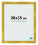 Fotokader 28x35cm Goud Vintage MDF Pisa Voorzijde Maat | Yourdecoration.be