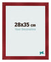 Fotokader 28x35cm Wijnrood Geveegd MDF Pisa Voorzijde Maat | Yourdecoration.be