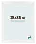 Fotokader 28x35cm Wit Mat MDF Pisa Voorzijde Maat | Yourdecoration.be