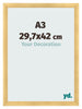 Fotokader 29 7x42cm A3 Goud Mat MDF Pisa Voorzijde Maat | Yourdecoration.be