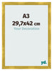 Fotokader 29 7x42cm A3 Goud Vintage MDF Pisa Voorzijde Maat | Yourdecoration.be