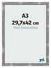 Fotokader 29 7x42cm A3 Metaal Vintage MDF Pisa Voorzijde Maat | Yourdecoration.be