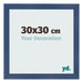 Fotokader 30x30cm Donkerblauw Geveegd MDF Pisa Voorzijde Maat | Yourdecoration.be
