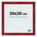 Fotokader 30x30cm Wijnrood Geveegd MDF Pisa Voorzijde Maat | Yourdecoration.be