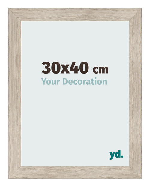Fotokader 30x40cm Eiken Licht MDF Pisa Voorzijde Maat | Yourdecoration.be