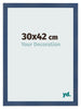 Fotokader 30x42cm Donkerblauw Geveegd MDF Pisa Voorzijde Maat | Yourdecoration.be