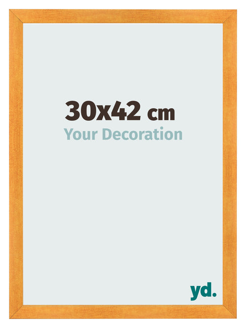 Fotokader 30x42cm Oranje MDF Pisa Voorzijde Maat | Yourdecoration.be
