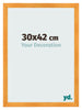 Fotokader 30x42cm Oranje MDF Pisa Voorzijde Maat | Yourdecoration.be