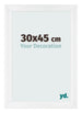 Fotokader 30x45cm Wit Hoogglans MDF Pisa Voorzijde Maat | Yourdecoration.be