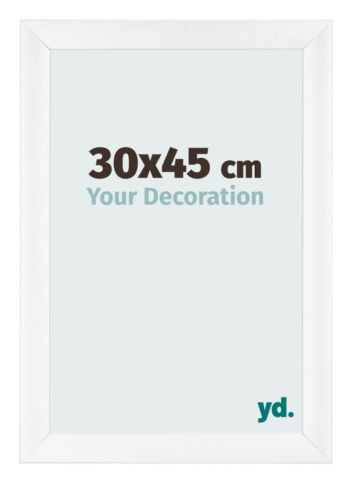 Fotokader 30x45cm Wit Mat MDF Pisa Voorzijde Maat | Yourdecoration.be