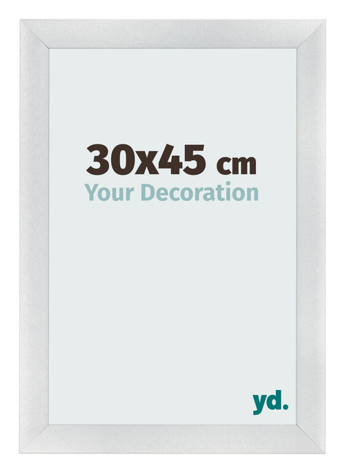 Fotokader 30x45cm Zilver Mat MDF Pisa Voorzijde Maat | Yourdecoration.be