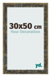 Fotokader 30x50cm Blauw Goud Gemeleerd MDF Pisa Voorzijde Maat | Yourdecoration.be