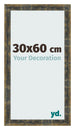 Fotokader 30x60cm Blauw Goud Gemeleerd MDF Pisa Voorzijde Maat | Yourdecoration.be