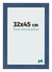 Fotokader 32x45cm Donkerblauw Geveegd MDF Pisa Voorzijde Maat | Yourdecoration.be