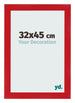 Fotokader 32x45cm Rood MDF Pisa Voorzijde Maat | Yourdecoration.be
