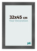 Fotokader 32x45cm Zwart Mat MDF Pisa Voorzijde Maat | Yourdecoration.be