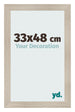 Fotokader 33x48cm Eiken Licht MDF Pisa Voorzijde Maat | Yourdecoration.be