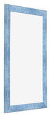 Fotokader 33x48cm Helder Blauw Geveegd MDF Pisa Voorzijde Schuin | Yourdecoration.be