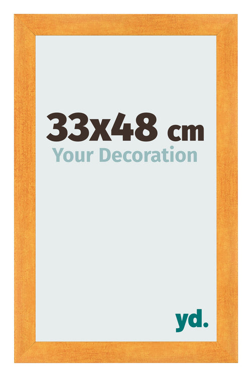 Fotokader 33x48cm Oranje MDF Pisa Voorzijde Maat | Yourdecoration.be