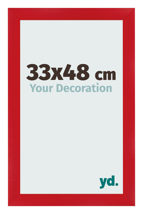 Fotokader 33x48cm Rood MDF Pisa Voorzijde Maat | Yourdecoration.be