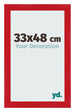 Fotokader 33x48cm Rood MDF Pisa Voorzijde Maat | Yourdecoration.be