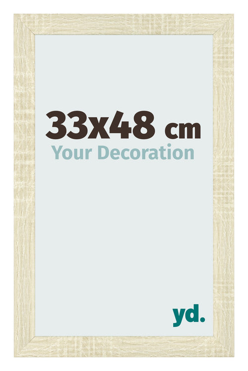 Fotokader 33x48cm Sonoma Eiken MDF Pisa Voorzijde Maat | Yourdecoration.be