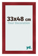 Fotokader 33x48cm Wijnrood Geveegd MDF Pisa Voorzijde Maat | Yourdecoration.be