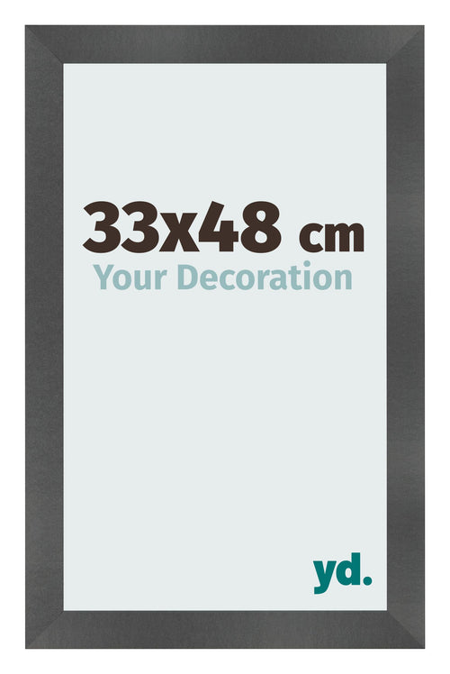 Fotokader 33x48cm Zwart Mat MDF Pisa Voorzijde Maat | Yourdecoration.be