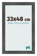 Fotokader 33x48cm Zwart Mat MDF Pisa Voorzijde Maat | Yourdecoration.be