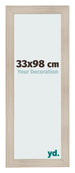 Fotokader 33x98cm Eiken Licht MDF Pisa Voorzijde Maat | Yourdecoration.be