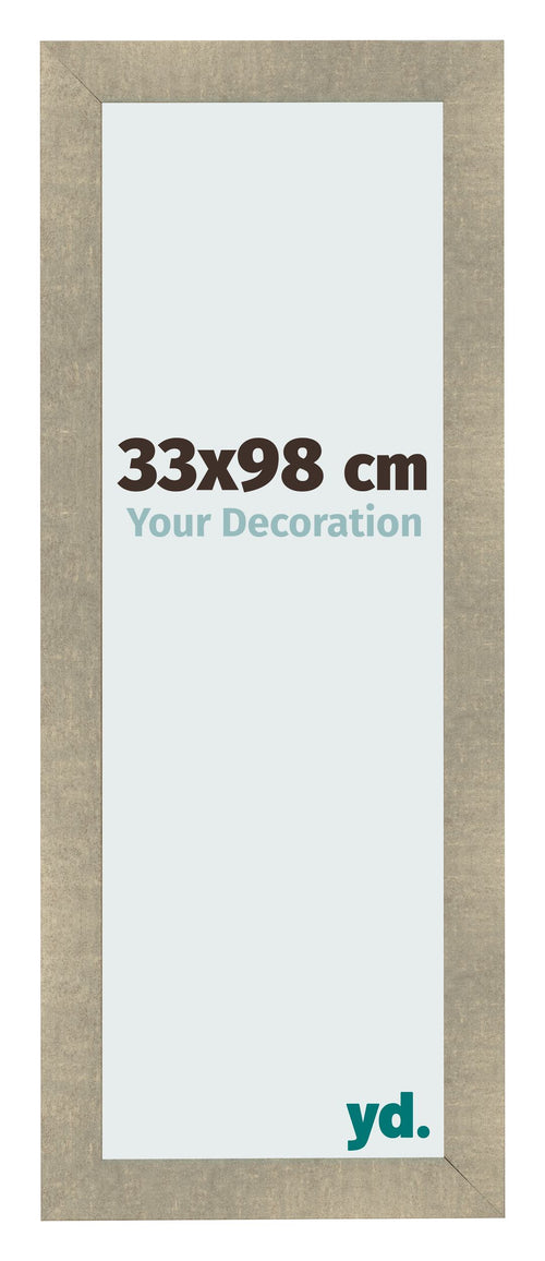 Fotokader 33x98cm Goud Antiek MDF Pisa Voorzijde Maat | Yourdecoration.be