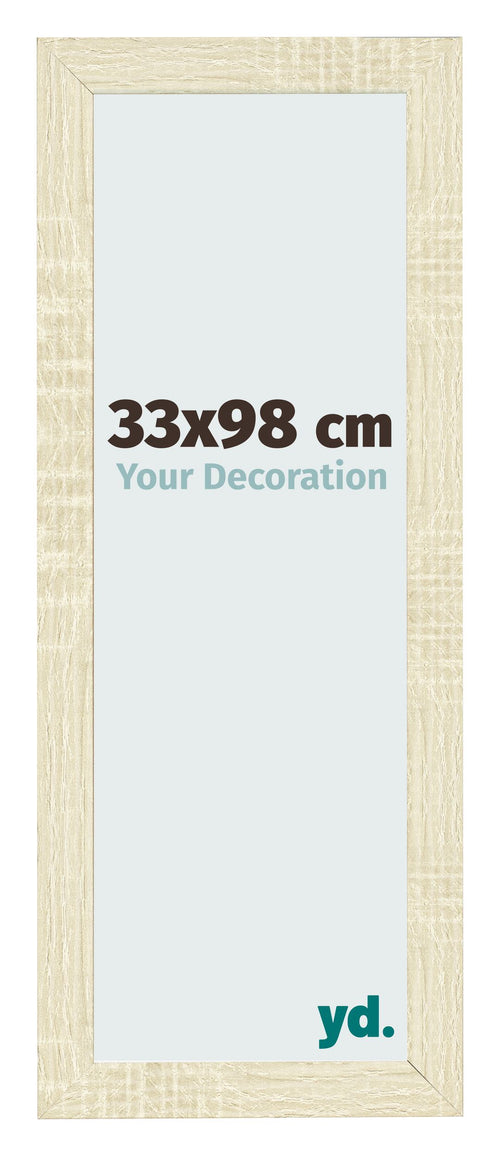 Fotokader 33x98cm Sonoma Eiken MDF Pisa Voorzijde Maat | Yourdecoration.be