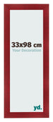 Fotokader 33x98cm Wijnrood Geveegd MDF Pisa Voorzijde Maat | Yourdecoration.be